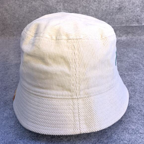 Hoka Cream Bucket Hat Turquoise Embroidered Logo NWOT One Size Summer Mile Club - Picture 5 of 6